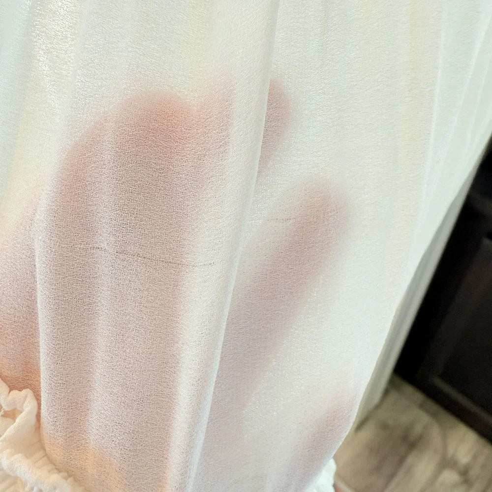 Free People Ivory Sleeveless Dress top size Medium - Picture 4 of 6